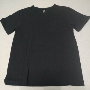 150サイズ Vネック Tシャツ ポケットTシャツ 半袖Tシャツ ブラック 黒 dev！rock used