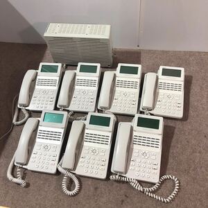 NTT スマートネット コミュニティαA1 電話機 A1-24 STEL-2 W 7台 主装置 A1-MES-1 1台 通電OK 現状品