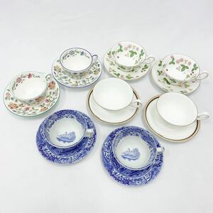 カップ&ソーサー 8客 まとめて Spode スポード/MINTON ミントン B.1451 S.782/ウェッジウッド クリオ ワイルドストロベリー R店0430〇