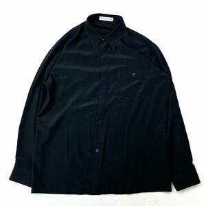 SUN PHORIKA サンポリカ 長袖シャツ カジュアルシャツ ブラック 古着 モード系 メンズ L相当