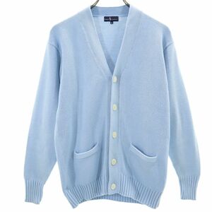 ラルフローレン 長袖 コットンニット カーディガン M ブルー RALPH LAUREN レディース 240312