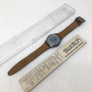 Swatch スウォッチ original gent ASCOT GX117 腕時計 アクセサリー ファッション雑貨 レザーベルト コレクション ケース付き 