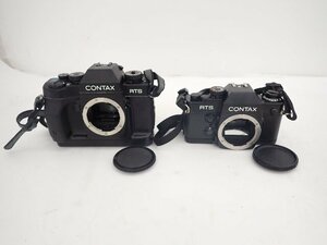 CONTAX コンタックス フィルム一眼レフカメラ RTS II QUARTZ + RTSIII ボディー 2個セット ∽ 6E53D-7