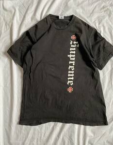 SUPREME/Independent シュプリーム／インディペンデント USA製 サイズM Old English Tee ブラック／黒　Tシャツ　丸首　スケート　SK8