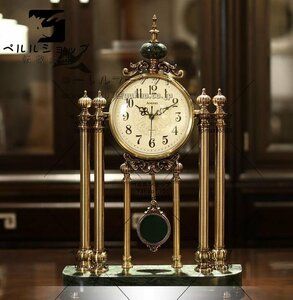 アメリカ式　復古　置時計　机の上　応接間　やや贅沢　置物　創意　静音　置時計　2色