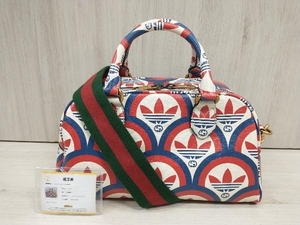 【鑑定書付き】GUCCI／adidas 702397.525040／2WAYハンドバッグ コラボ グッチ アディダス 店舗受取可