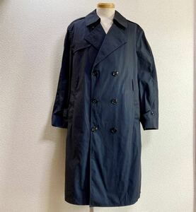 米軍実物 U.S.ARMY ALL WEATHER COAT 40S 実寸L位 ネイビー 紺色 ミリタリーコート トレンチコート DSCP 陸軍 2009年会計 USA製古着