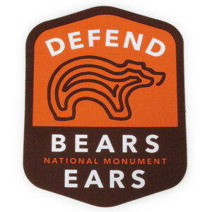 パタゴニア ディフェンド ベアーズ イヤーズ キャンペーン ステッカー Patagonia DEFEND BEARS EARS シール デカール 熊 非売品 稀少 新品