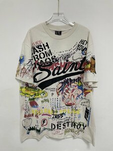 SAINT MICHAEL x Takashi Murakami セントマイケル　半袖 希少 半袖シャツ ホワイト 中古 Mサイズ