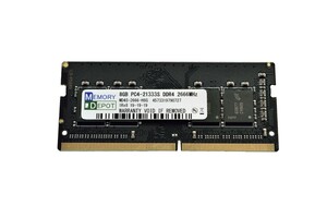 SODIMM 8GB PC4-21333 (PC4-21300) DDR4-2666 260pin SO-DIMM 8chip品 PCメモリー 5年保証 相性保証付 番号付メール便発送