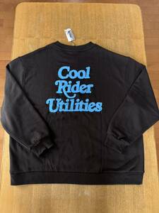 CRU スウェットシャツ ブラックM トレーナー Cool Rider Utilities