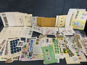 69【大量セット】日本切手 消印付き記念切手　みほん切手 記念カード コレクション ご