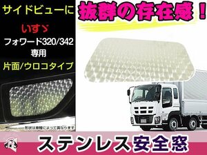 いすゞ ISUZU フォワード320/342 GIGAギガ 安全窓 片面 ウロコ パネル レトロ デコトラ 大型 ステンレス