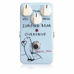 最落無し! Animals Pedal　Surfing Bear Overdrive　/ a45113　最も基本的な歪みを作るためのオーバードライブペダル！ 1円