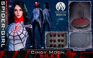 新品未開封 War Story WS017　シンディ・ムーン - スパイダーマン　Cindy moon Silk Queen of the dark Spiderman (検ホットトイズ venom)