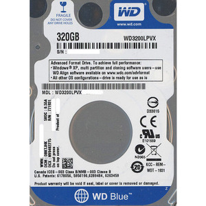 WesternDigital HDD 2.5inch WD3200LPVX 320GB 7mm [管理:2000002262]