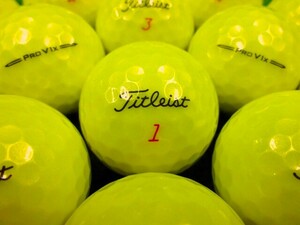 ★良質美品★タイトリスト Titleist プロV1x『PRO V1x』2023年モデル イエロー 20個 ロストボール★