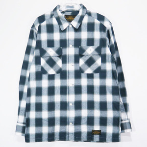 NEIGHBORHOOD ネイバーフッド 20SS B&C/C-SHIRT.LS 201ARNH-SHM03 オンブレチェック コットン シャツ ロングスリーブ グリーン 長袖 Apz