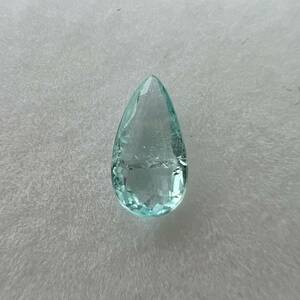 モザンビーク産 パライバトルマリン ルース 0.34ct ペアシェイプカット