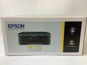 ○営HM040-A6下S100【埼玉発】EPSON PX-105 プリンター A4 インクジェット　無線LAN WI-FI 未開封品　エプソン 