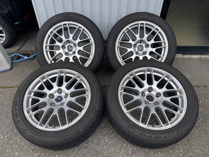 ★富山発　2023年製!!　レクサス　LS着用　Weds　Delmore　18インチ　アルミ　PCD120　TOYO　TRANPATH　LuⅡ　235/50R18　直接引取　売切