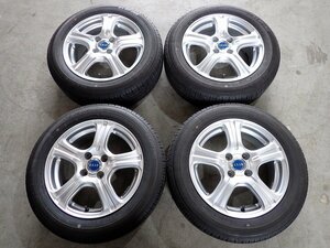 YS8285【送料無料175/65R15】アクア フィット スイフト キューブなどに 2022年製 中古夏タイヤセット ●15×6J 100/4H ET45●