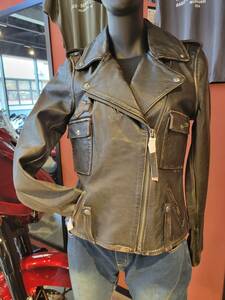 【ハーレーダビッドソン】JACKET-EAGLE 98076-19VW/000Ｍ レザーレディースジャケットＭサイズ　★店頭展示品/新品同様商品★