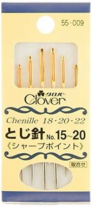 Clover とじ針セット シャープポイント 6本入り 55-009