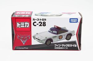 新品 カーズ トミカ C-28 フィン・マックミサイル(空港警備タイプ)