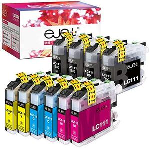 ejet LC111 LC111-4PK ブラザー 用 インク lc111 lc111-4pk *2+lc111bk *