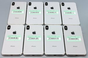 Apple iPhoneX 64GB Silver 8台セット A1902 MQAY2J/A ■ドコモ★Joshin(ジャンク)2511【1円開始・送料無料】