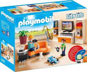 即決！新品 PLAYMOBIL 9267 ドール ハウス リビングルーム プレイモービル