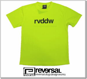 リバーサル reversal rvddw DRY MESH TEE rvbs053-NEON YELLOW-L Tシャツ 半袖 カットソー ドライメッシュ