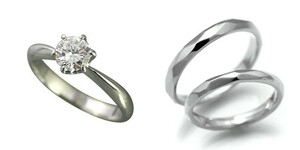 婚約指輪 安い 結婚指輪 セットリングダイヤモンド プラチナ 0.5カラット 鑑定書付 0.545ct Fカラー VVS1クラス 3EXカット H&C CGL