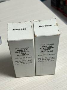 JAN 2E26 RCA 2本 試験済み 真空管