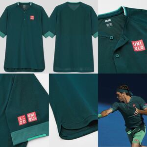 UNIQLO RF 2021 QATAR OPEN WEAR GREEN 【M】SIZE ユニクロ 2021年フェデラーカタールオープンモデル Mサイズ 新品・タグ付き