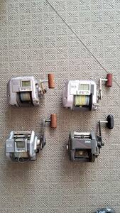 ＜Daiwa・ダイワ＞　SUPER　胴付　GS-60　＜SHIMANO・シマノ＞　SLS　船　GT5000・SLS　小船2000・SLS　小船3000　4点　中古　＃31