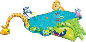 Banzai サファリ アドベンチャープール 子供用プール 家庭用プール 水遊び 夏 6つの遊び方で楽しめる アウトレット品