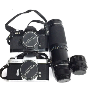 PENTAX ESII SP SMC TAKUMAR 1:1.4/50 含む 一眼レフフィルムカメラ レンズ まとめセット QR043-255