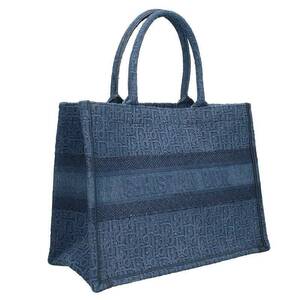 ディオール DIOR BOOK TOTE/ブックトート サイズ:M オブリーク総柄トートバッグ 中古 SS13