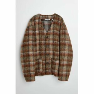 定価67100円 新品 OUR LEGACY CARDIGAN ament check mohair モヘア ニット カーディガン M4226CC アワーレガシー 48