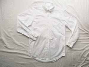 BROOKS BROTHERS ブルックスブラザーズ 　米国製　コットンオックス素材　 ボタンダウンシャツ　サイズ 15 - 32 ホワイト