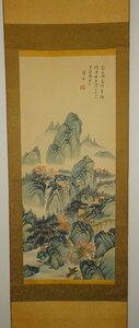 rarebookkyoto　JK021　中国　絵画藝術　溥儒　山水画　　絹本設色　　　1950年頃作　名品　名人　名作
