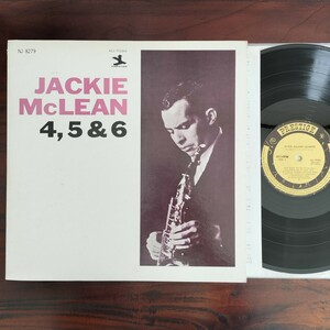 【NJ8279/MJ-7096】JACKIE McLEAN / 4,5&6 / MONO / NEW JAZZ / PRESTIGE / 国内盤 / LP