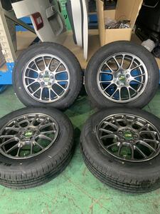 送料無料 BBS FORGED RE5000 15×6J +40 5穴100 GRENLANDER 新品タイヤ 195/65R15 4本セット