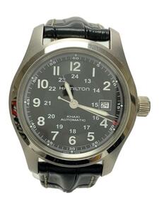 HAMILTON◆KHAKI AUTOMATIC/カーキ フィールド/自動巻腕時計/アナログ/BLK/H706050