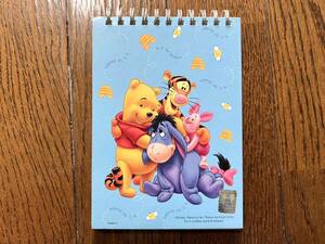 ディズニー くまのプーさん リング メモ帳 100枚 文房具 ノート A6 ミニメモ Disney Pooh コレクション レトロ グッズ かわいい 