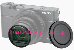 JJC UVフィルター Canon PowerShot G7 X Mark III II Sony RX100 VII VI V 対応 フィルターケース レンズキャップ 付属 F-WMCUVR6