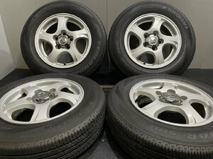 【YOKOHAMA GEOLANDAR SUV 175/80R15】夏タイヤ【三菱 パジェロミニ 純正ホイール 15インチ 5.5J5HPCD114.3+46】バリ溝　(TC940)