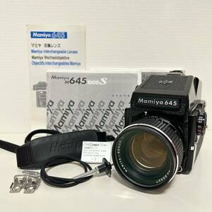 【動作確認済】Mamiya M645 1000S 中判カメラ フィルムカメラ レンズ付き SEKOR C 1:1.9 f=80mm